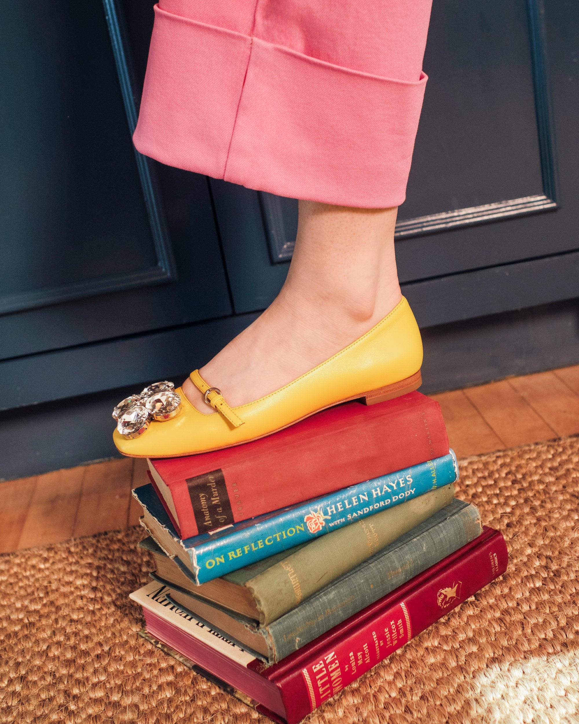 Josephine Ballet Flat Shoes for Women - Comfortable Canary Yellow Pointed Toe Flats | Perfect for Work, Office, and Casual Wear
