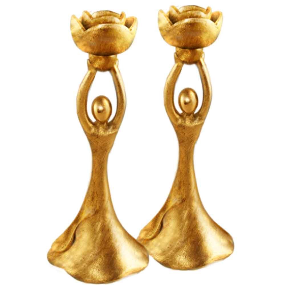 Elegant Quest Gifts Women's Candle Holders Set of 2 - Perfect for Home Decor, Wedding Centerpieces & Romantic Dinner Ambiance