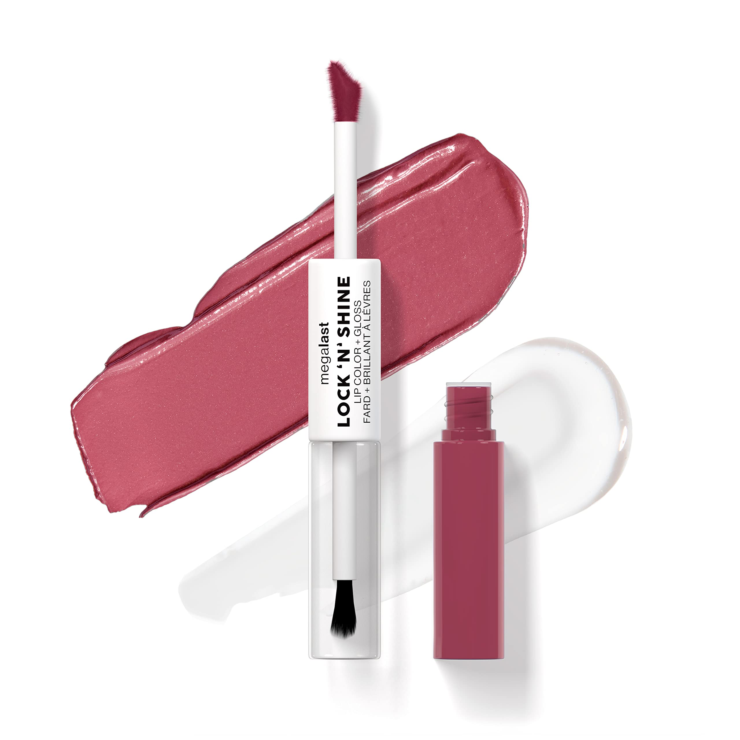 Wet n Wild Megalast Lock 'N' Shine Lip Color & Gloss - Pinky Promise Long Lasting Moisturizing Lipstick | Perfect for Everyday Wear, Date Night & Special Occasions