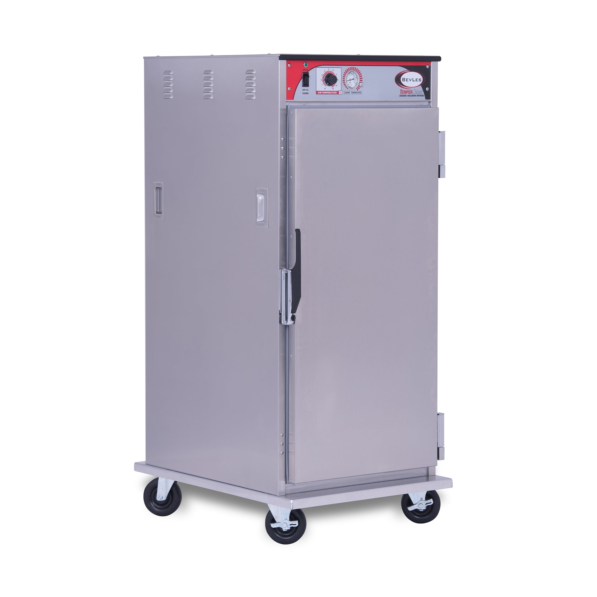 BevLes HTSS60P121 3/4 Size Heated Holding Cabinet - Narrow Width, 115V, Silver | Commercial Food Warmer for Restaurants, Cafes & Catering Services