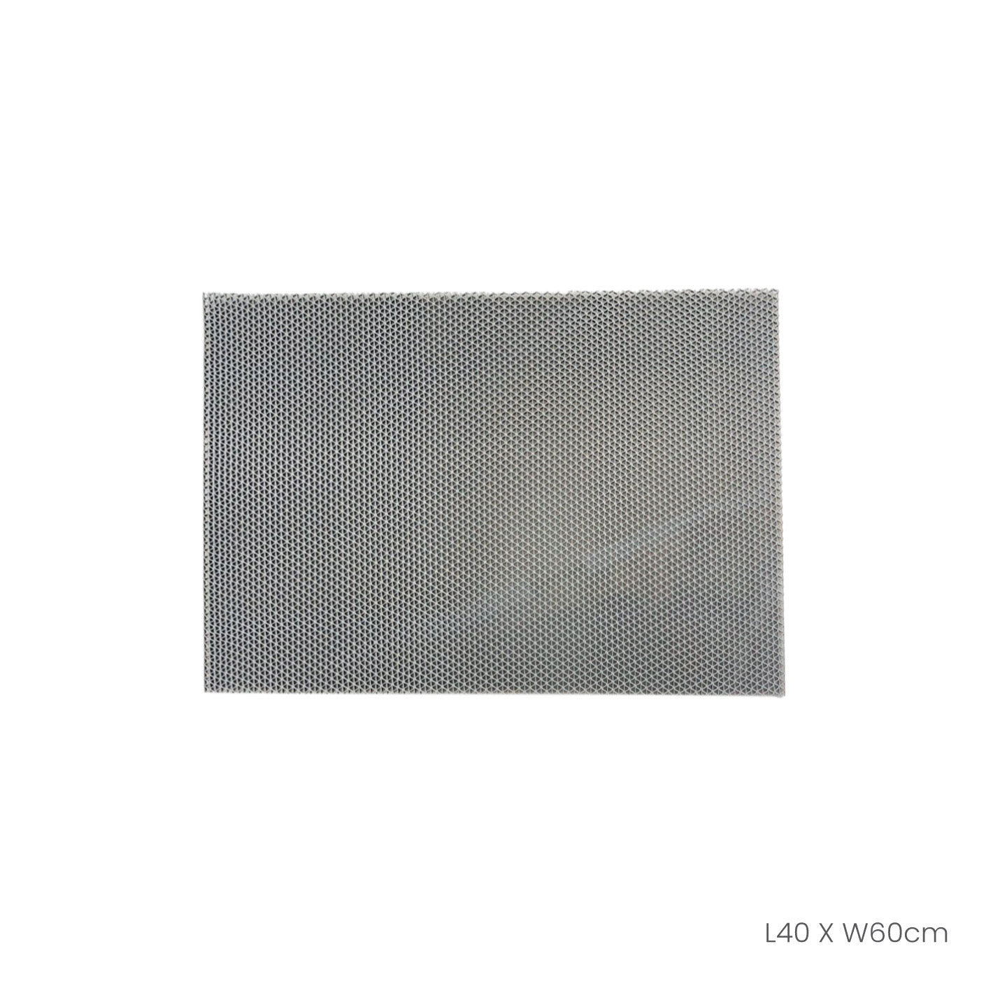 Non-Slip Floor Mat 40x60cm - NAMI Plain Grey (HFH7036G) | Waterproof & Durable for Home, Office, Gym, and Entryway Use