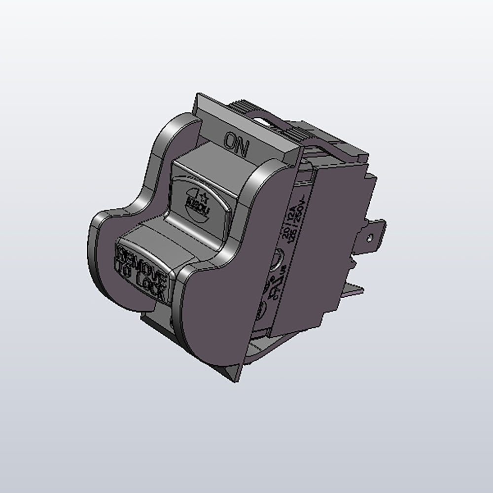 BG1600S 17 Power Switch - Heavy Duty Rocker Switch for Industrial Equipment, Appliances & Marine Use | Waterproof & Durable Electrical Component for Control Panels, Machinery & Automotive Applications