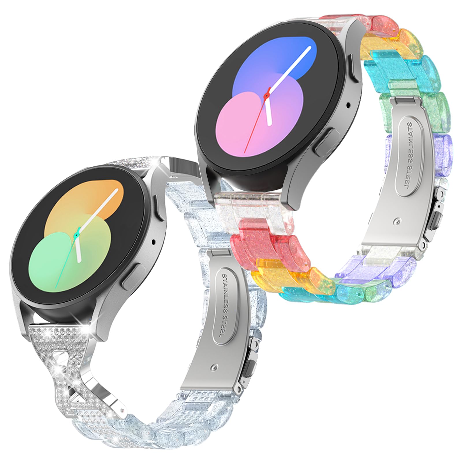 Premium Lightweight Galaxy Watch Band for Women - Compatible with Galaxy Watch 7/6/5/4/Classic/5 Pro/FE - Soft Comfortable Wrist Strap for Workout, Running & Everyday Wear