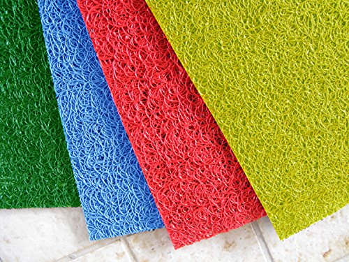 Heavy-Duty Vinyl Mesh Floor Mat 4' x 8' - American Made Non-Slip Entrance Scraper Mat, Drainable Design for Mud & Water - Perfect for Commercial Entrances, Garages & High-Traffic Areas