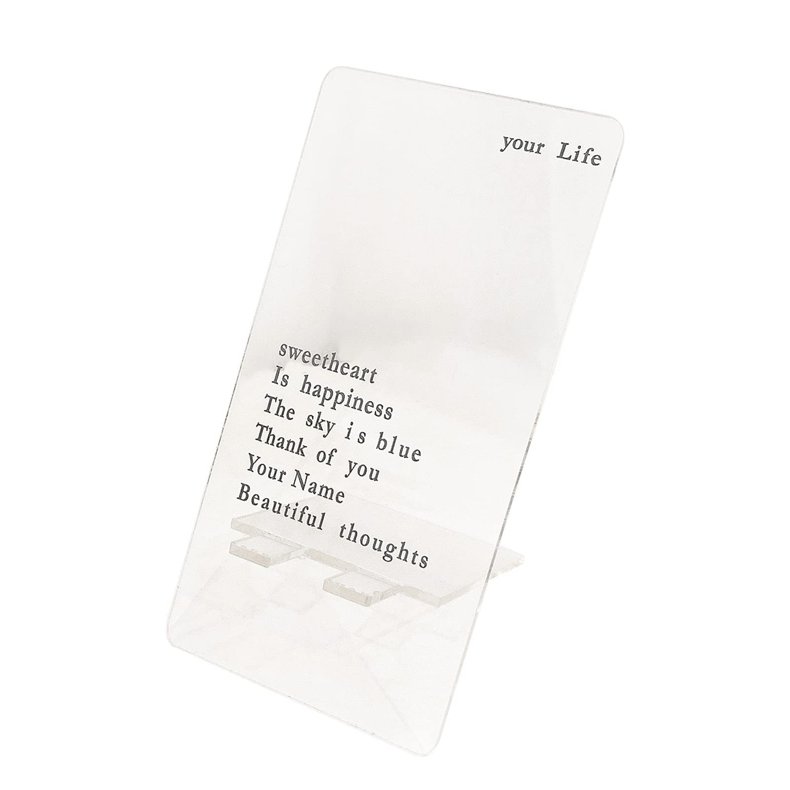 Acrylic Phone Stand - Universal Transparent Holder for Desk & Office Use