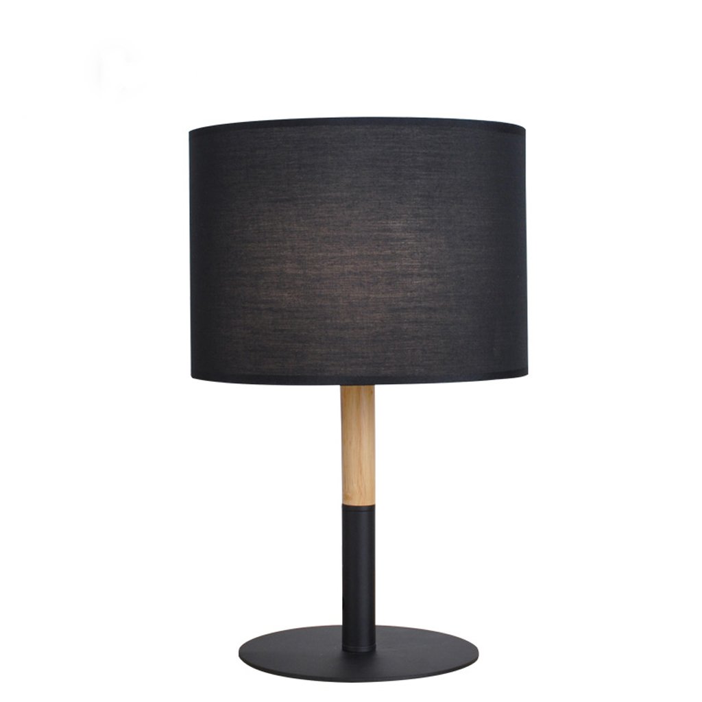 Modern Creative Solid Wood Multifunctional Desk Lamp - Adjustable LED Night Light for Bedroom, Living Room, Office & Study (Black) | Perfect for Reading, Working & Relaxing at Home