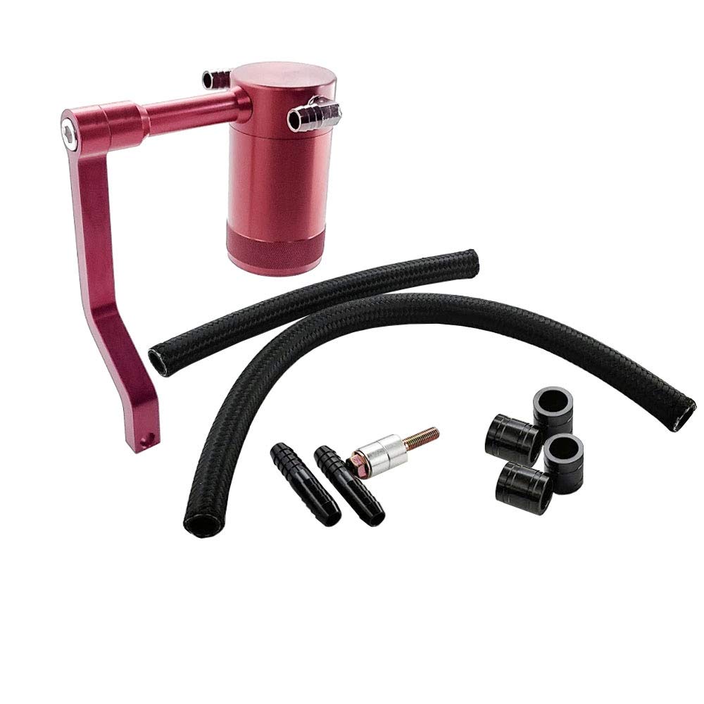 UPR Billet Oil Catch Can with Z Bracket Technology for 2011-Present Jeep Grand Cherokee, Dodge Charger & Challenger 6.4L - Includes Free Continental Insta-Grip Braided Hoses | Engine Protection & Performance Upgrade for Off-Roading & Daily Driving