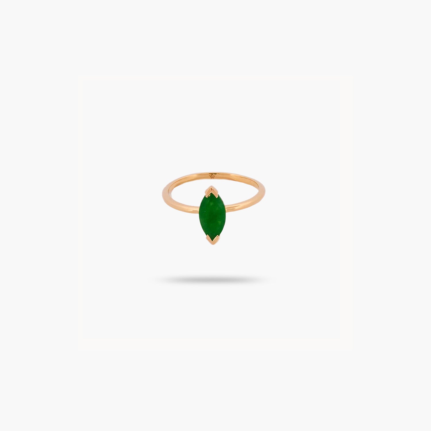 Amare Wear Green Onyx Marquise Solitaire Ring – Elegant Handcrafted Sterling Silver Jewelry for Women | Perfect for Engagement, Wedding, Anniversary & Special Occasions