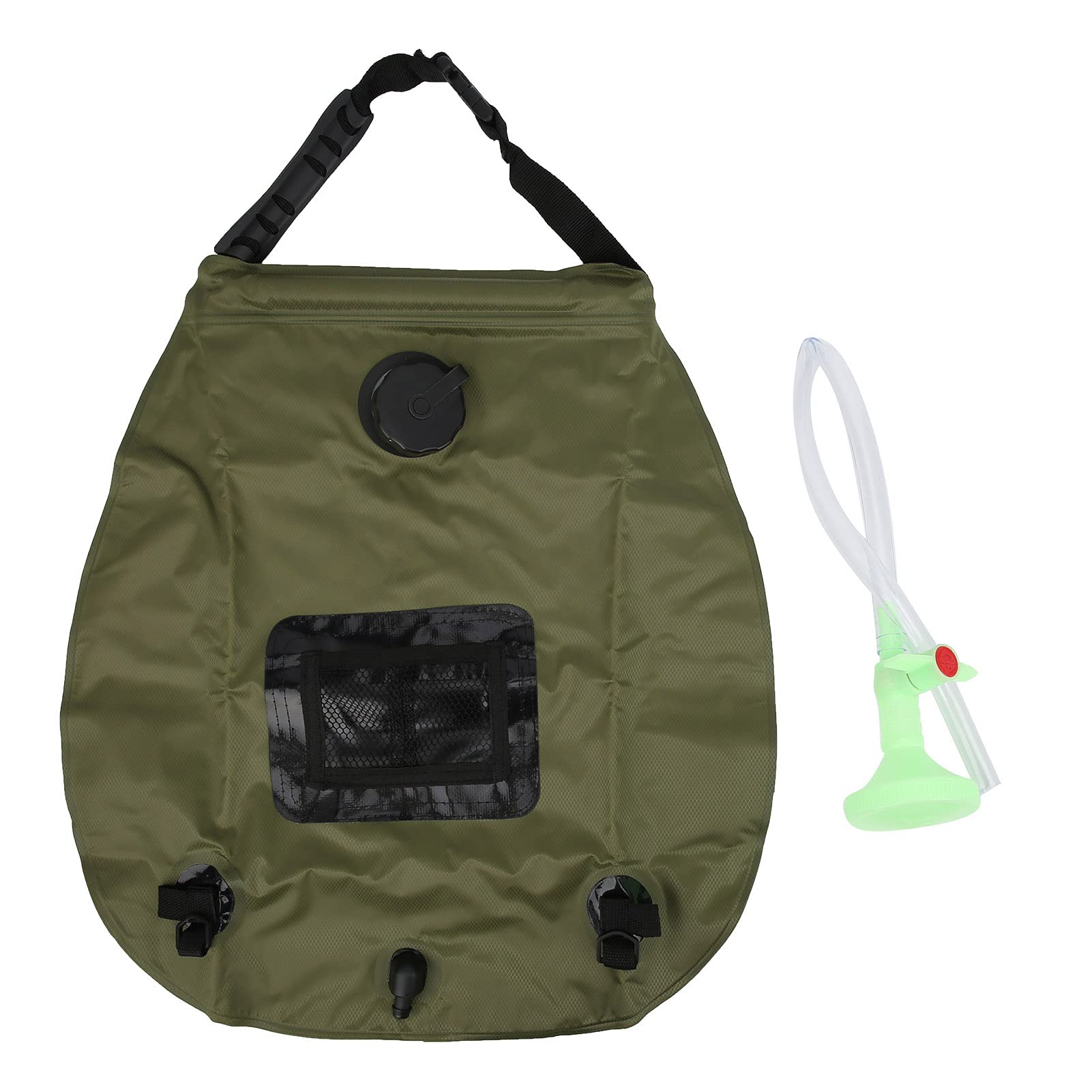 Foldable Shower Bag for Camping - Non-Toxic Portable Outdoor Shower for Hiking, Travel & Backpacking | Perfect for RV Trips, Beach Showers & Emergency Use