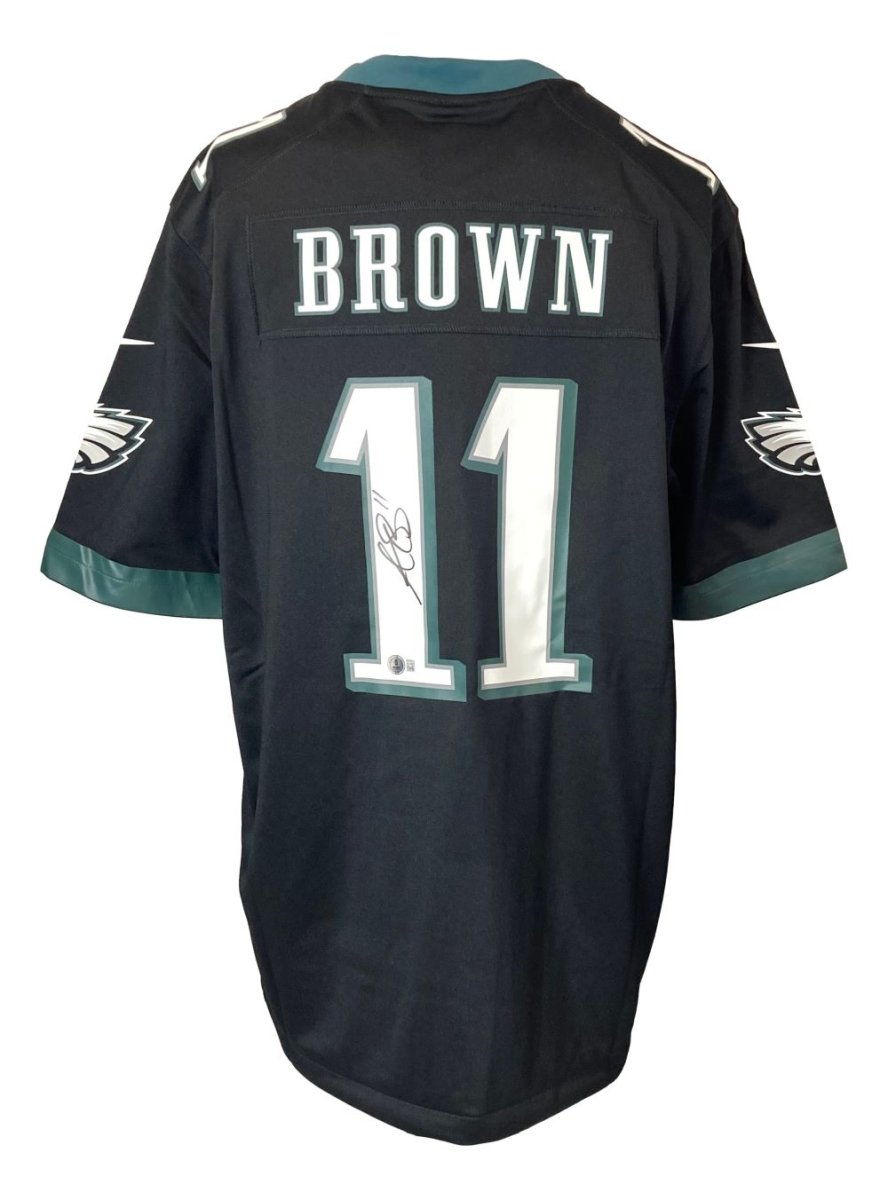 AJ Brown Autographed Philadelphia Eagles Black Nike Game Replica Jersey - Limited Edition Collectible for Eagles Fans, Sports Memorabilia, and Football Gifts