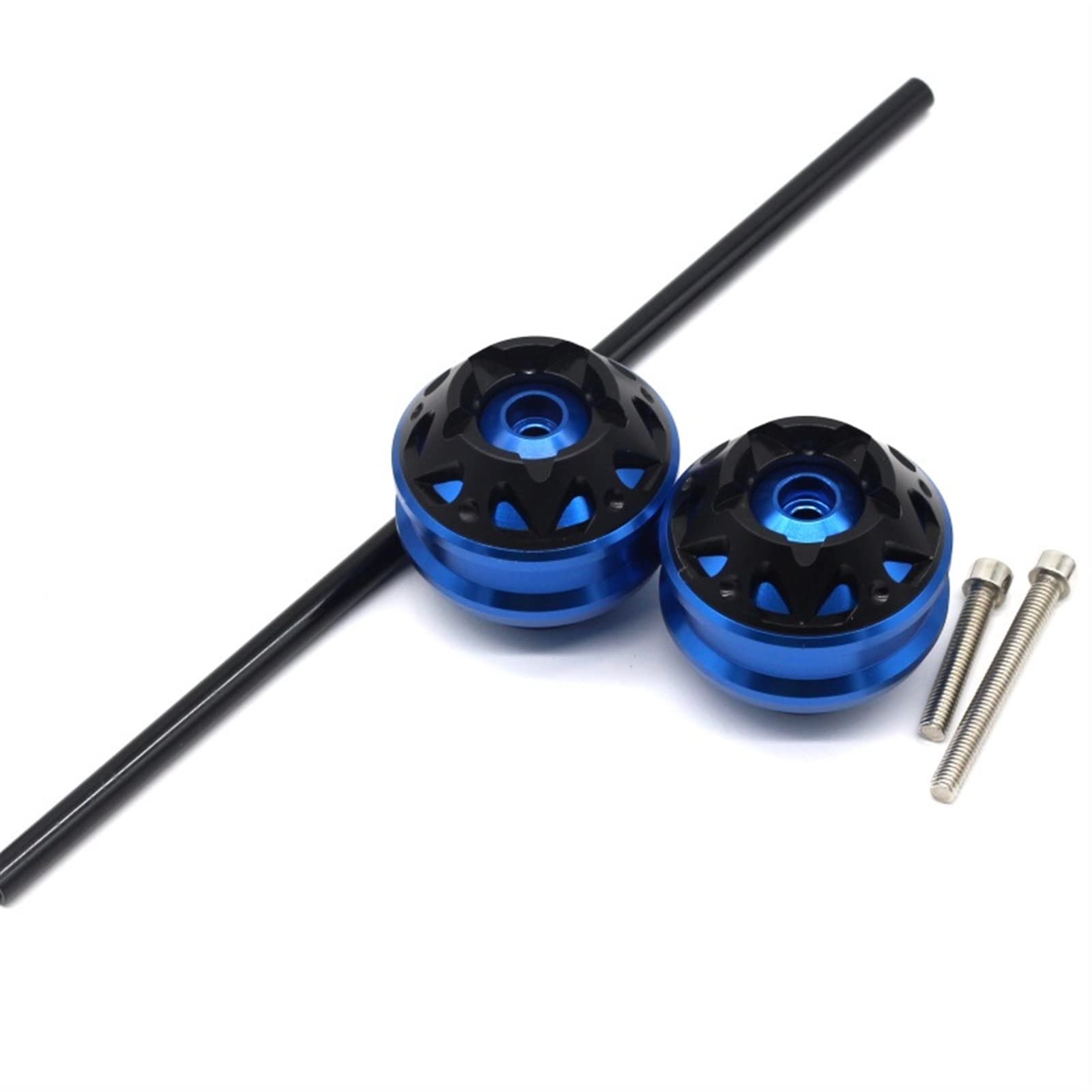 Yamaha YZF-R3 YZF-25 YZFR3 R25 Front Frame Sliders - Blue Wheel Protector Motorcycle Crash Sliders for Front Axle Fork Protection, Ideal for Urban Commuting and Track Days