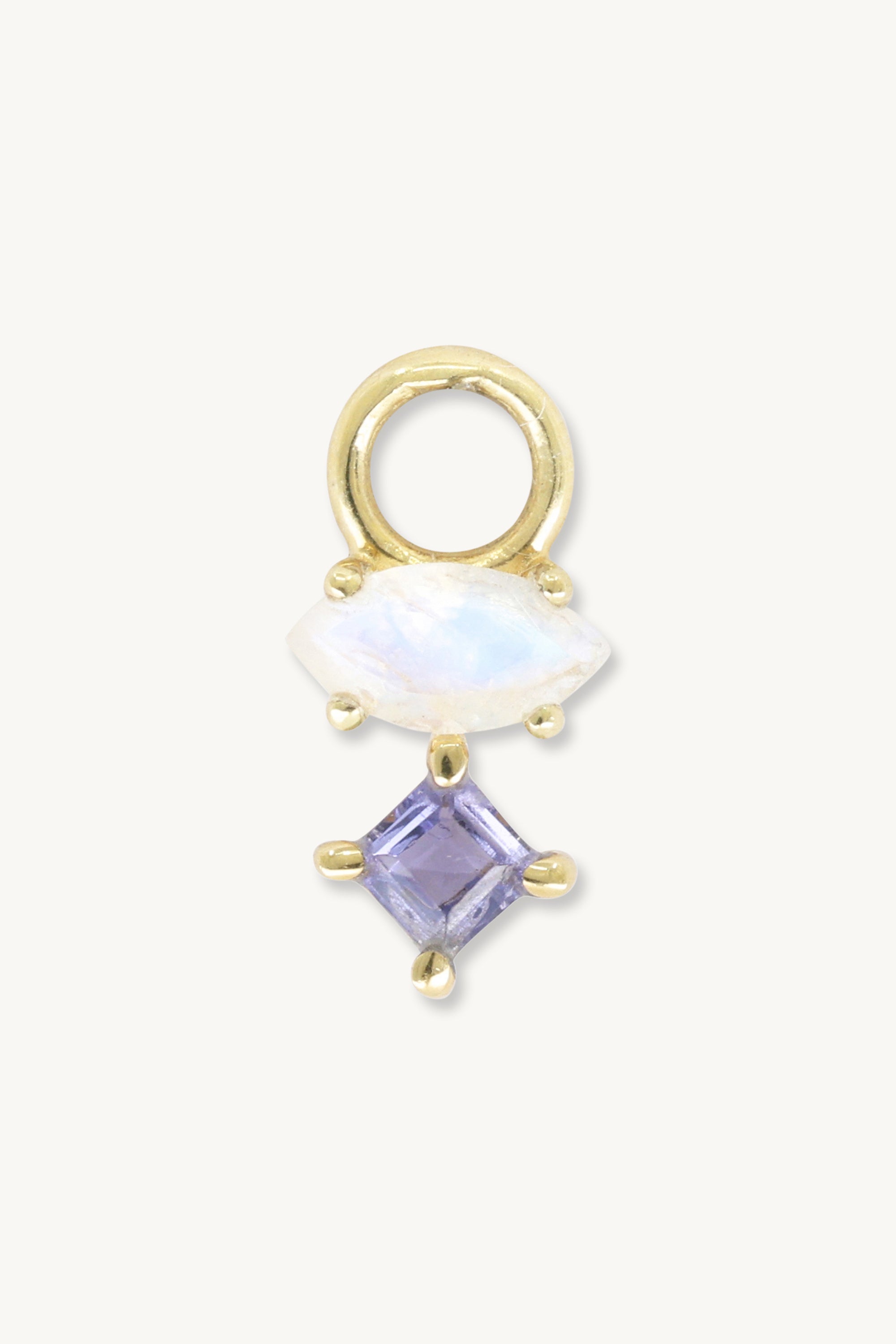 Astrid Marquise Iolite Gold Charm Pendant Necklace – Elegant Jewelry for Women, Perfect for Gifts, Parties & Special Occasions