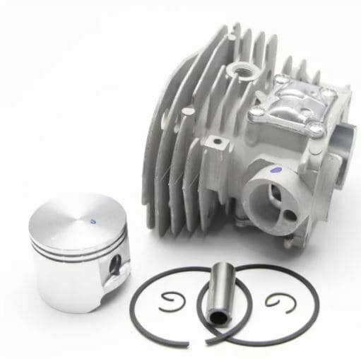 Husqvarna 346 350 351 353 Chainsaw 45MM Big Bore Cylinder Piston Kit with WT Ring Pin & Circlip - Compatible with 2-Stroke Engines for Forestry & Landscaping Use
