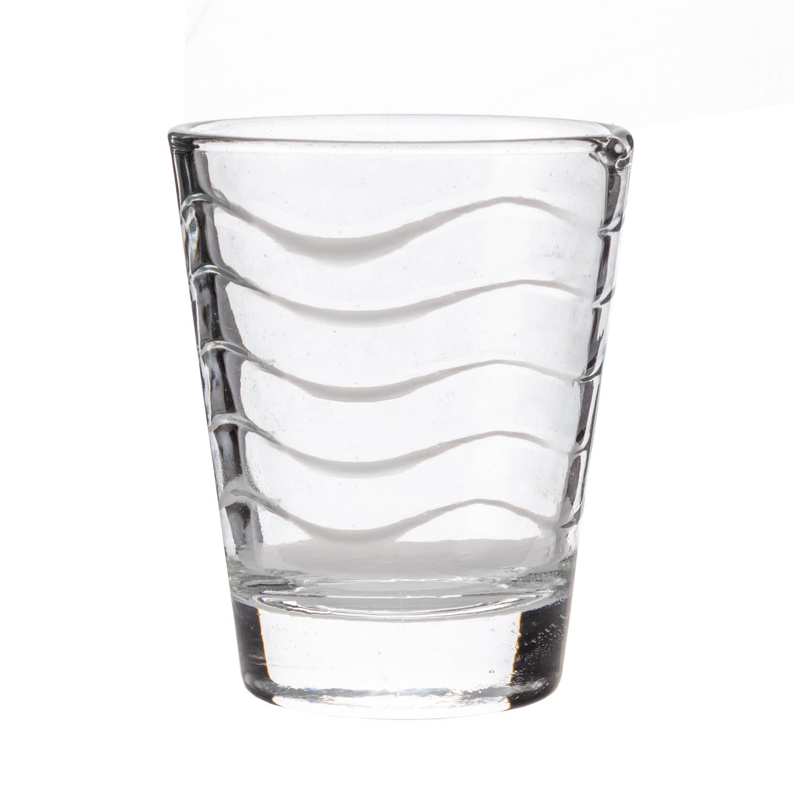 BarConic® Clear Wave 1.75 oz Shot Glass - Premium Barware for Cocktails, Liquor & Party Drinking - Perfect for Home Bars, Parties & Gifts