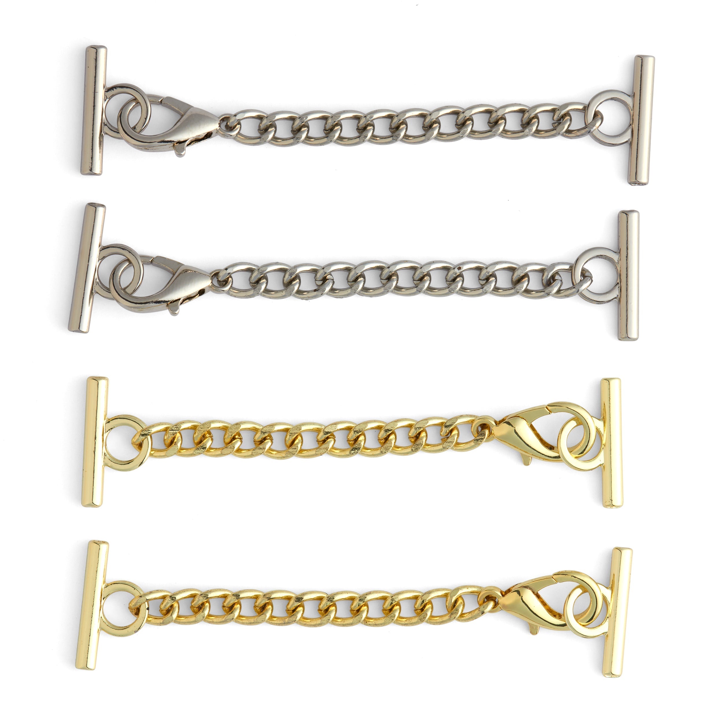 Isabella Chain with Latch Hook 2 Pack - Durable Stainless Steel Necklace Set for Women, Perfect for Everyday Wear and Gift Giving