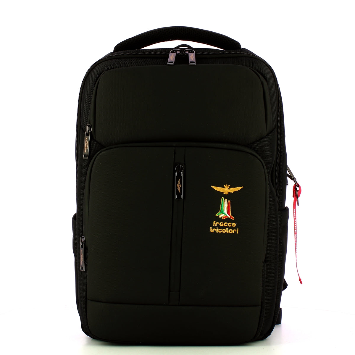 Aeronautica Militare AM524 Drone Laptop Backpack - Waterproof 17 Inch Laptop Bag for Travel, Work & School - Durable Nylon Backpack with USB Charging Port (Black) - Perfect for Commuting, Hiking & Outdoor Adventures