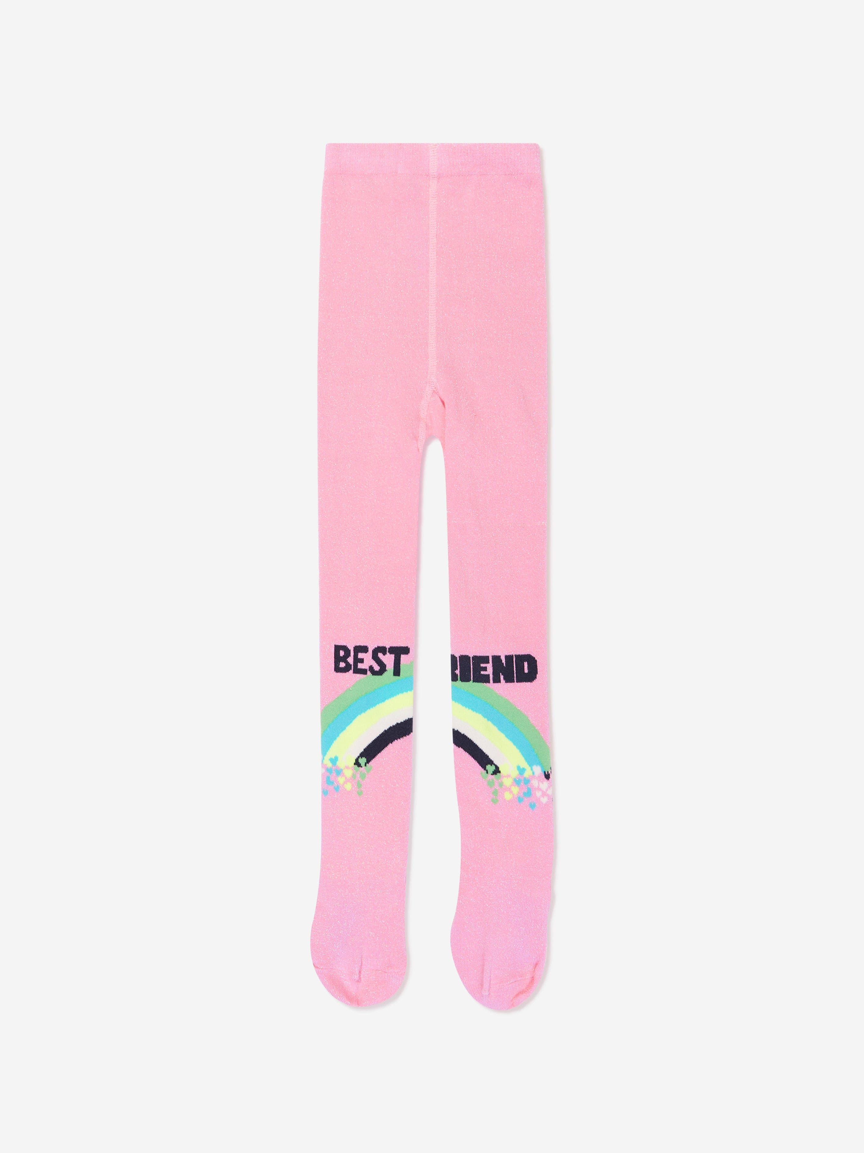 Billieblush Girls Best Friend Tights - Soft Pink Tights for Toddlers & Kids | Perfect for School, Dance, Playdates & Everyday Wear