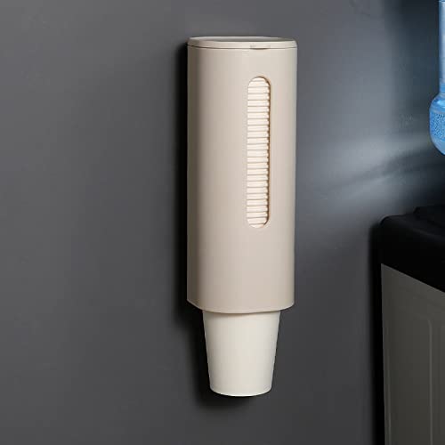 Koitry Wall Mounted Disposable Paper Cup Dispenser - Pull Type Water Cooler Cup Holder for Bathroom, Kitchen & Office (Model: Koitry-LCP001) | Space Saving Solution for Hygiene & Convenience