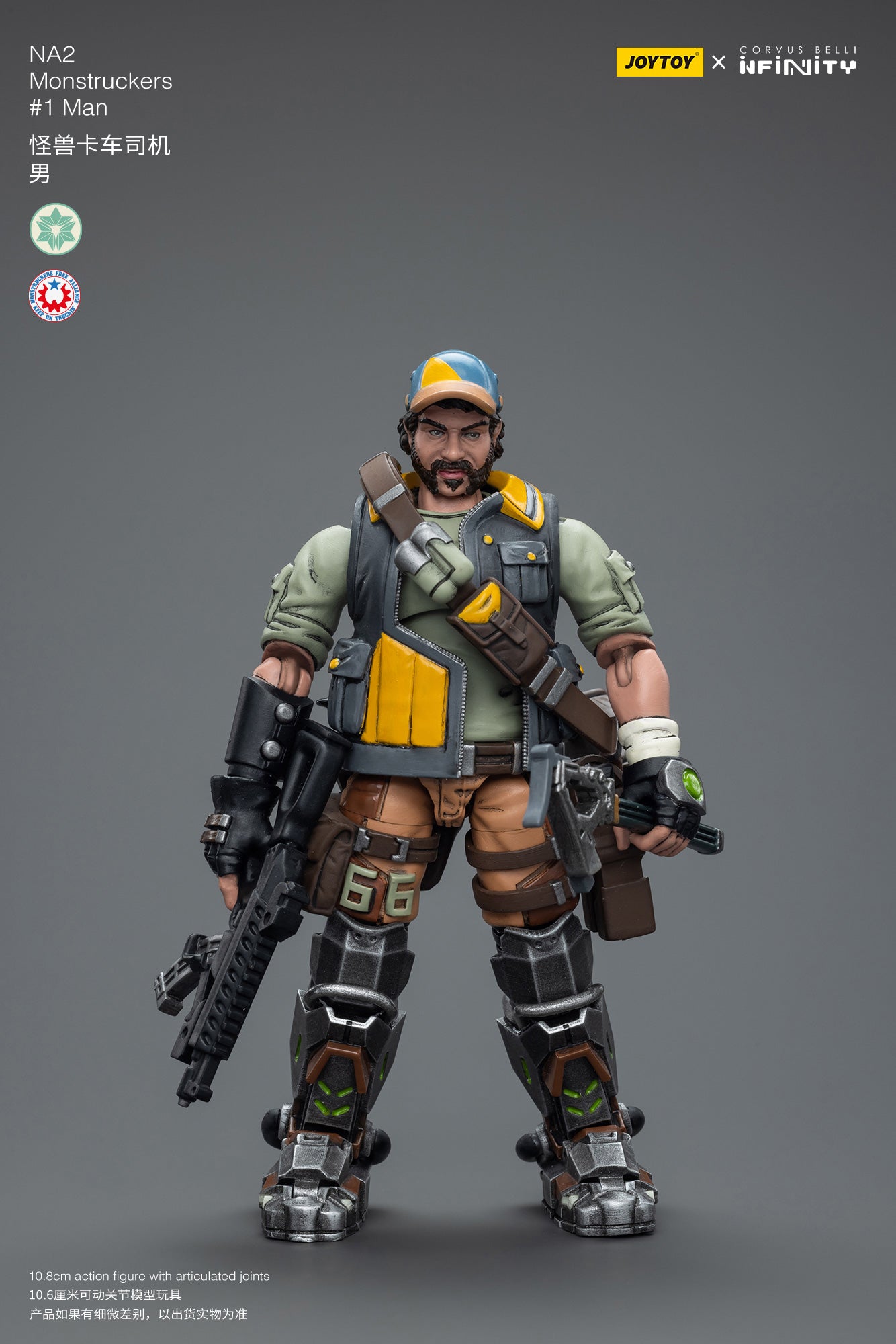 1/18 JOYTOY 3.75 Inch Action Figure - Infinity NA2 Monstruckers #1Man Collectible Toy for Display & Play | Perfect for Collectors, Kids & Gift Giving