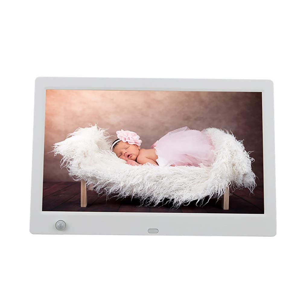 QHYXT 10.1 Inch Digital Photo Frame - High Resolution IPS Display for Photos, Music, Videos | Calendar & Alarm Clock | Auto On/Off Timer | USB/SD Card Support | Remote Control Included - Perfect Gift for Home, Office & Family Memories