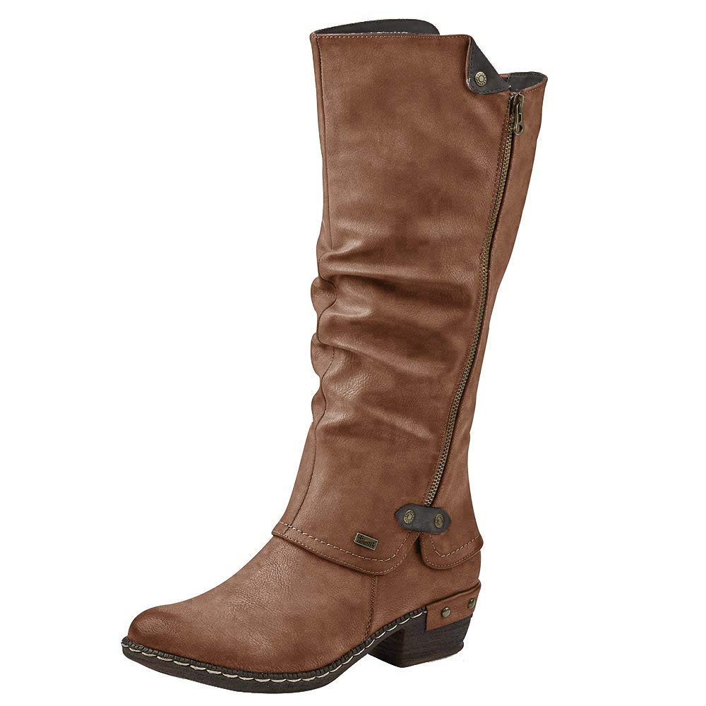 Rieker Women's Classic Cowboy Boots - Comfortable Ankle Boots for Western Style, Country Fashion & Everyday Wear