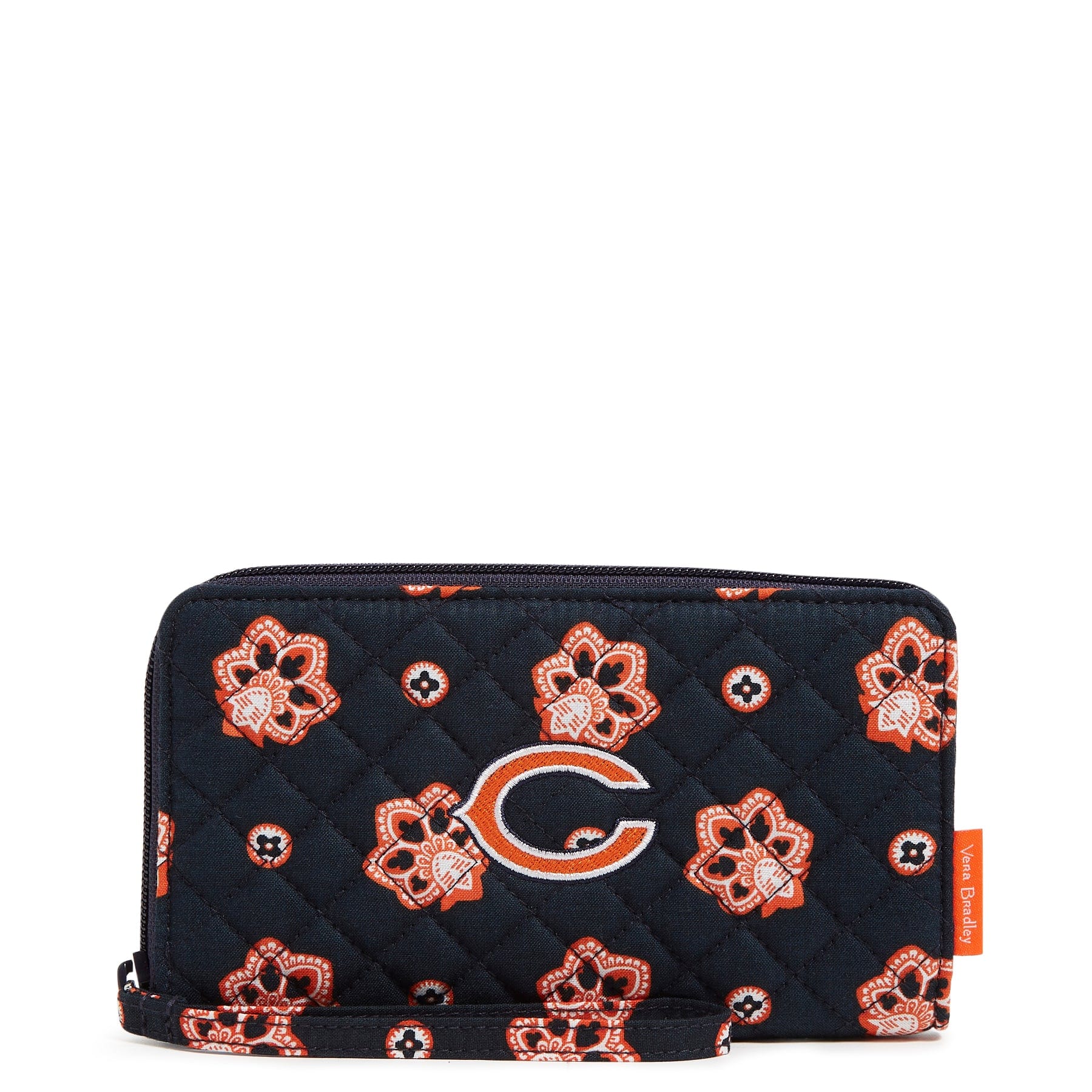 NFL RFID Blocking Front Zip Wristlet Wallet - Secure & Stylish Wristlet for Game Day, Travel & Everyday Use