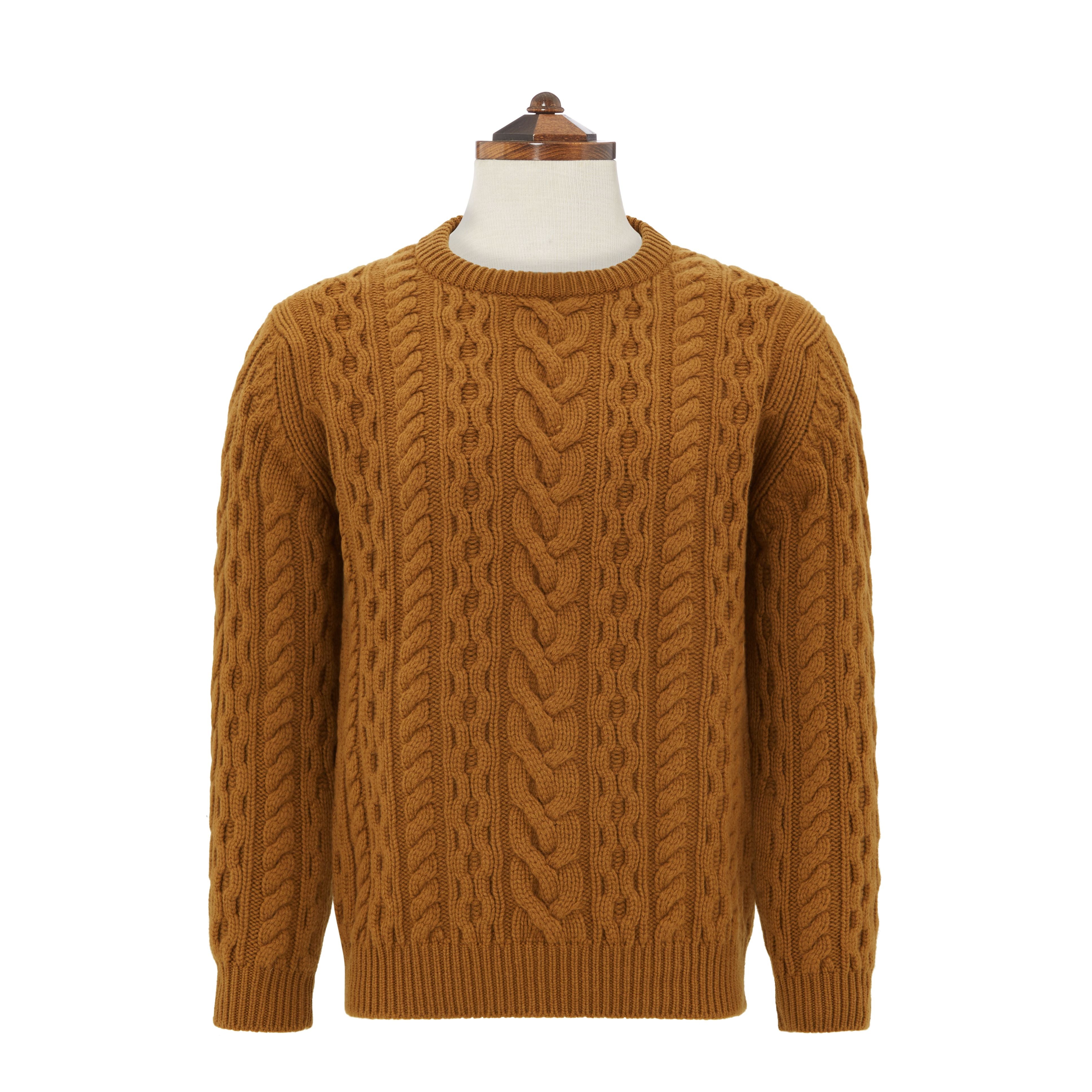 Luxury Kylan Brown Cashmere Cable Knit Sweater for Women - Soft & Warm Winter Pullover - Perfect for Office, Travel & Casual Outfits