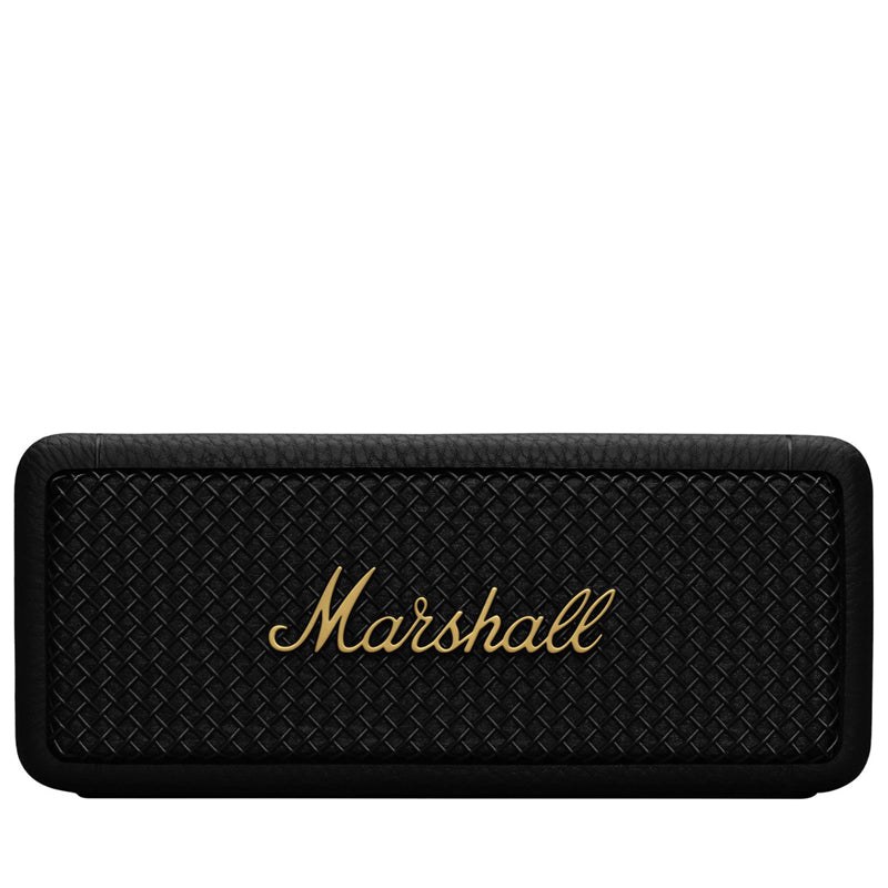 Marshall Emberton II Portable Bluetooth Speaker - Premium Sound, 20+ Hours Playtime, IP67 Waterproof - Perfect for Outdoor Adventures, Beach Parties & Home Use (Black/Brass)