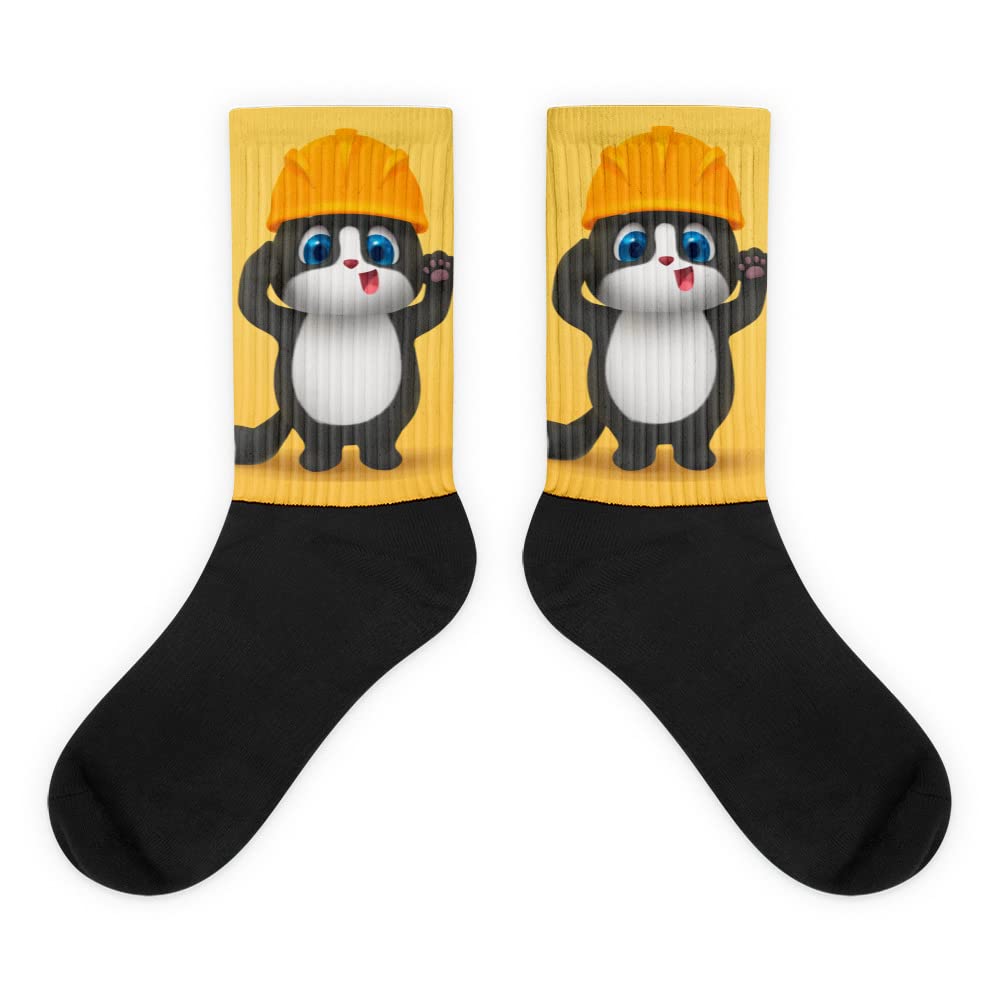 Funny Cat Prank Socks with Emotional Expressions - Non-Slip Grip for Safety - Perfect for Gifts, Pranks, and Pet Lovers