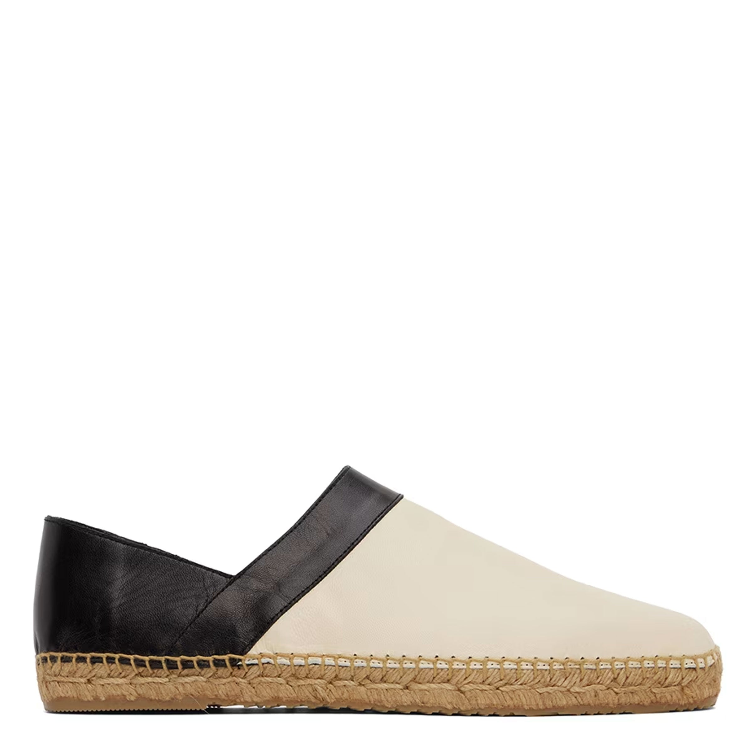 Women's Beige & Black Paneled Espadrilles - Comfortable Summer Slip-On Shoes for Beach, Vacation & Casual Outings