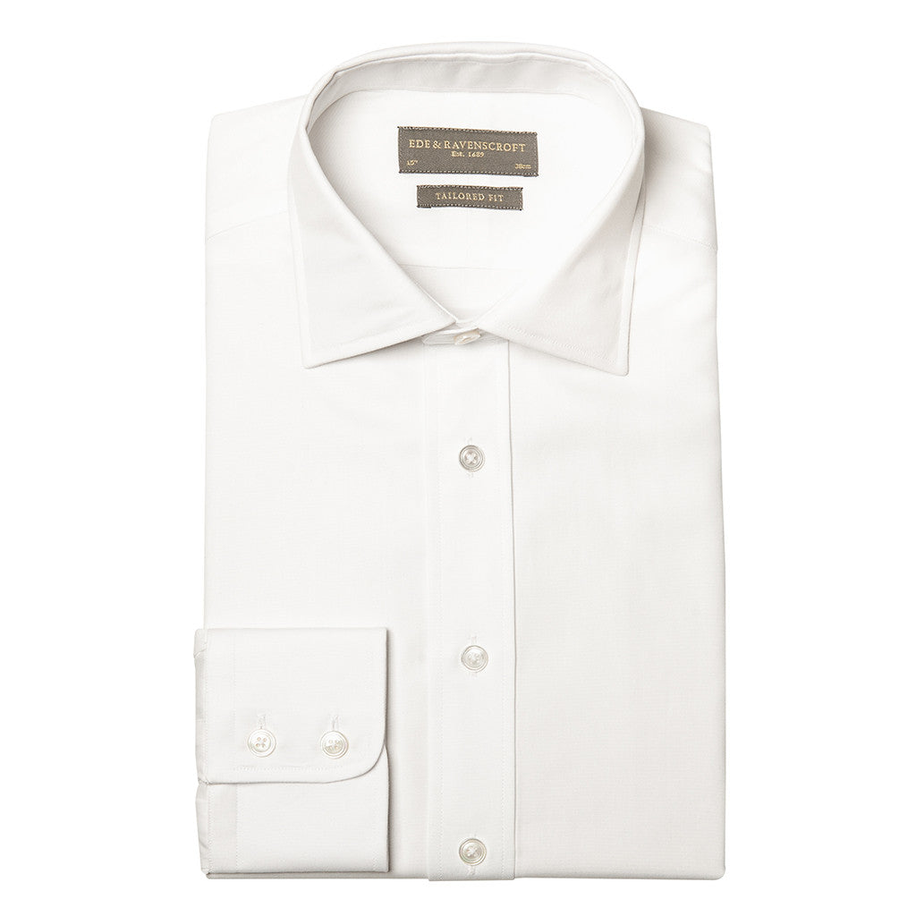 ALEX Men's White Oxford Shirt - Classic Slim Fit Button Down Dress Shirt for Business, Casual & Office Wear
