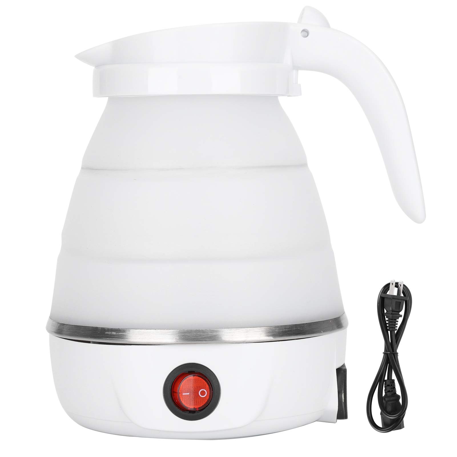 Portable Silicone Electric Kettle - 400W Foldable Travel Kettle with US Plug (110V) | Fast Boiling for Coffee, Tea & Instant Meals | Perfect for Camping, Dorms & Business Trips