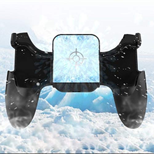 LUNCA S-03 6-Finger Linkage Semiconductor Cooling Gaming Controller with Phone Bracket - Compatible with 4.7-6.5 Inch Smartphones - Perfect for Mobile Gaming & eSports Tournaments