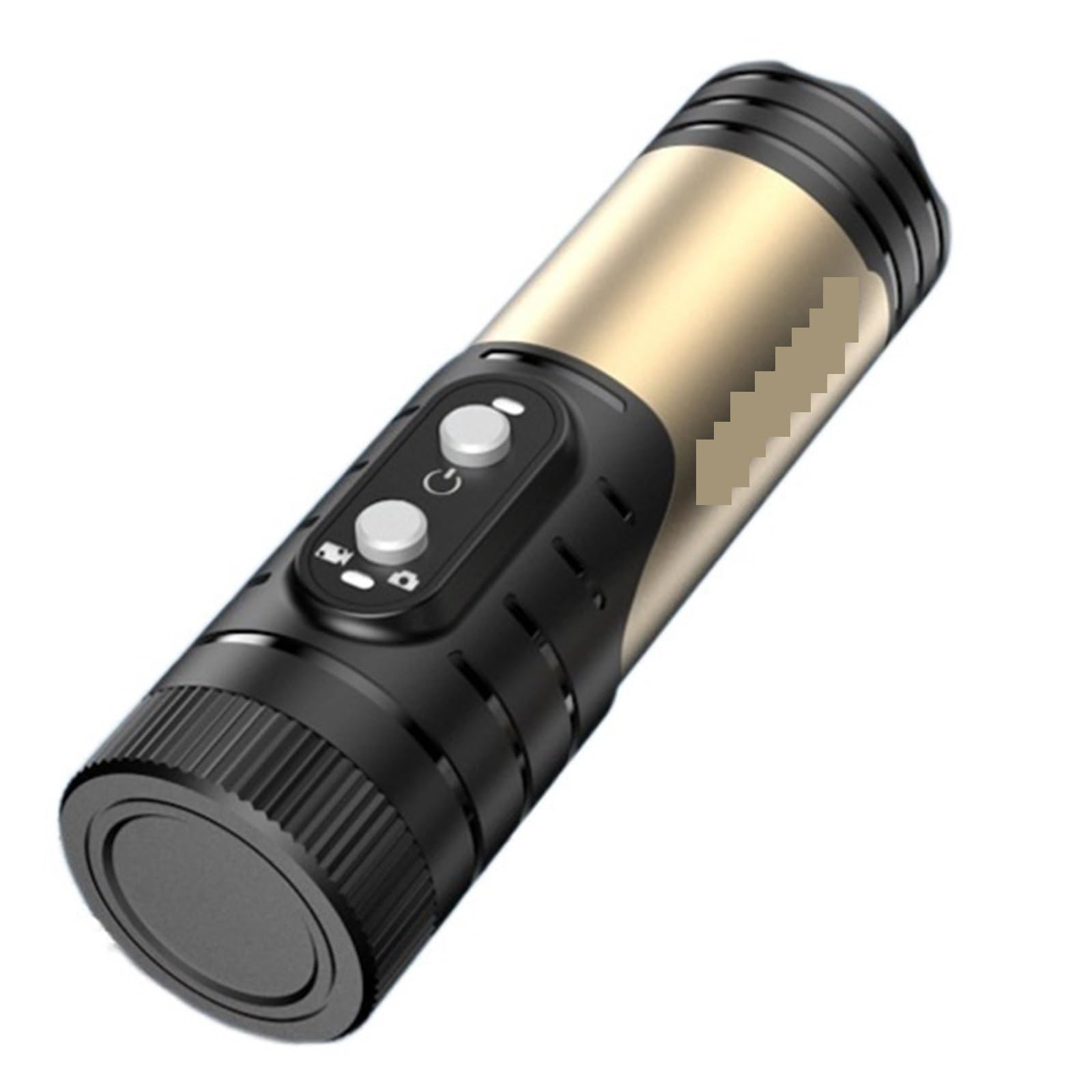 MZZYG 4K Ultra HD WiFi Action Camera with Flashlight - Helmet & Bike Sports Recorder, Anti-Shake Waterproof for Cycling, Motorcycling, Skiing, Hiking (Gold)