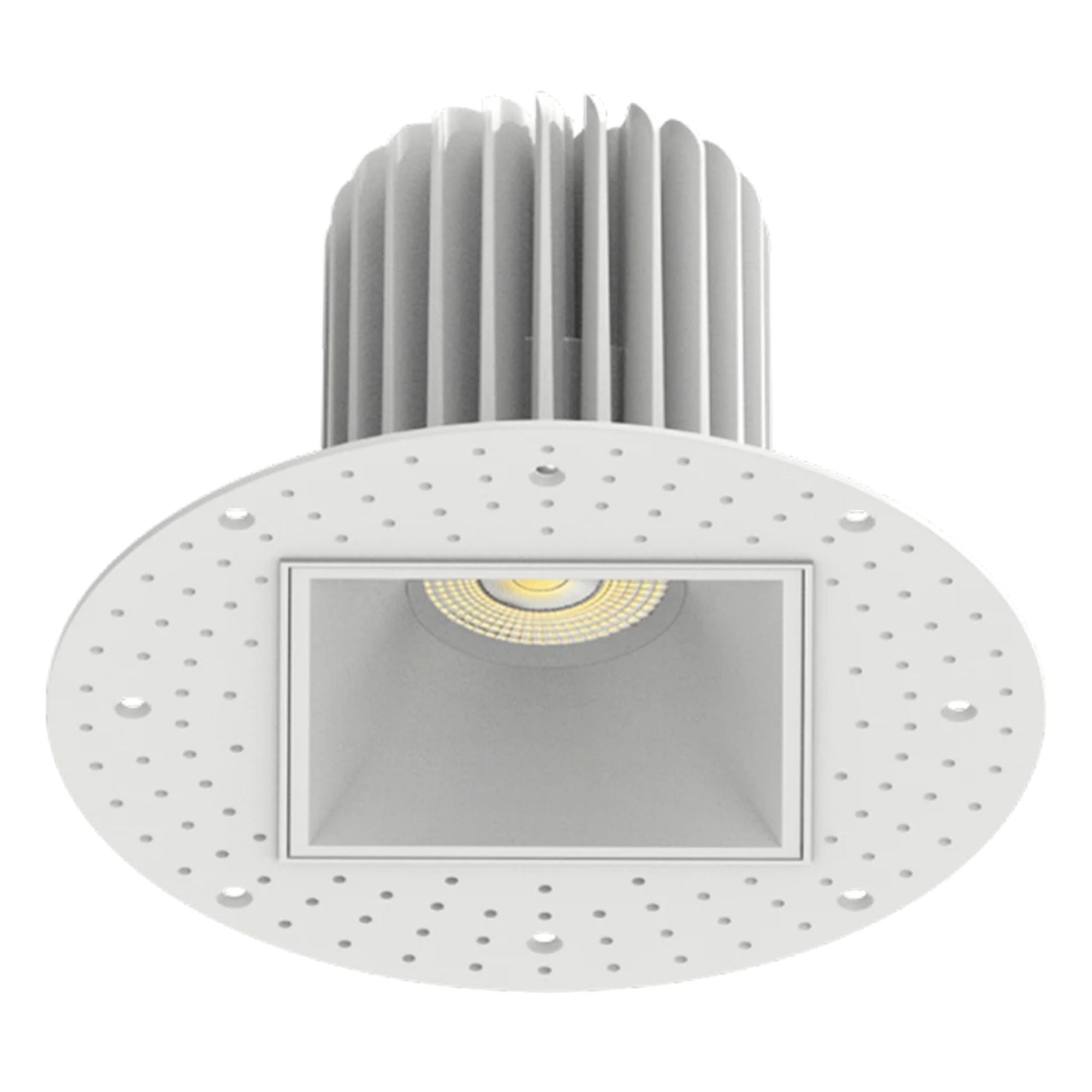 4 Pack White Square Trimless Recessed Downlight - 20W 1900 Lumens 5 CCT Adjustable LED Ceiling Light for Living Room, Kitchen, Bedroom & Hallway Lighting