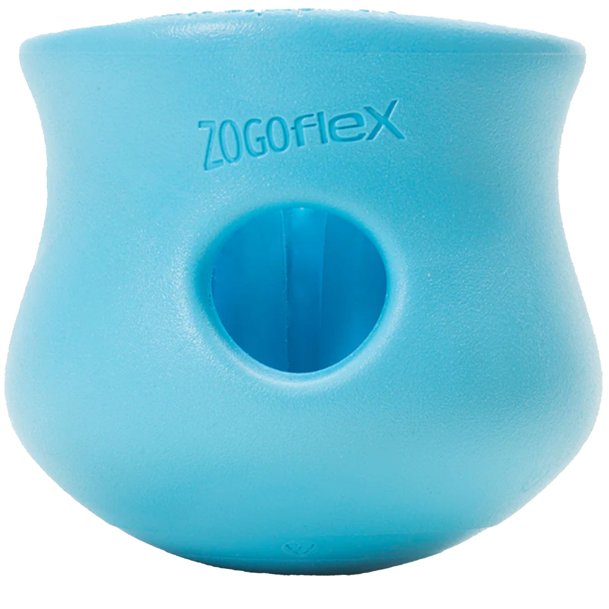 West Paw Toppl Dog Toy - Durable Interactive Chew Toy for Small & Large Dogs, Blue - Perfect for Playtime, Training & Mental Stimulation