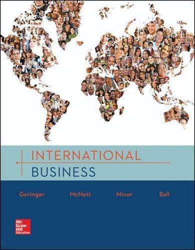 International Business Textbook by Michael Geringer, Jeanne M. McNett & Michael S. Minor - Essential Guide for Global Trade, Management & Marketing Strategies | Perfect for MBA Students, Business Professionals & Entrepreneurs