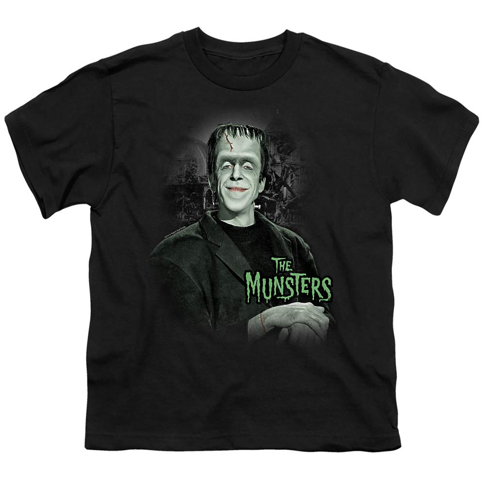 The Munsters Man of The House Unisex Youth T-Shirt | Vintage TV Show Merchandise for Kids & Teens | Perfect for Halloween Costumes, Cosplay & Fan Gifts