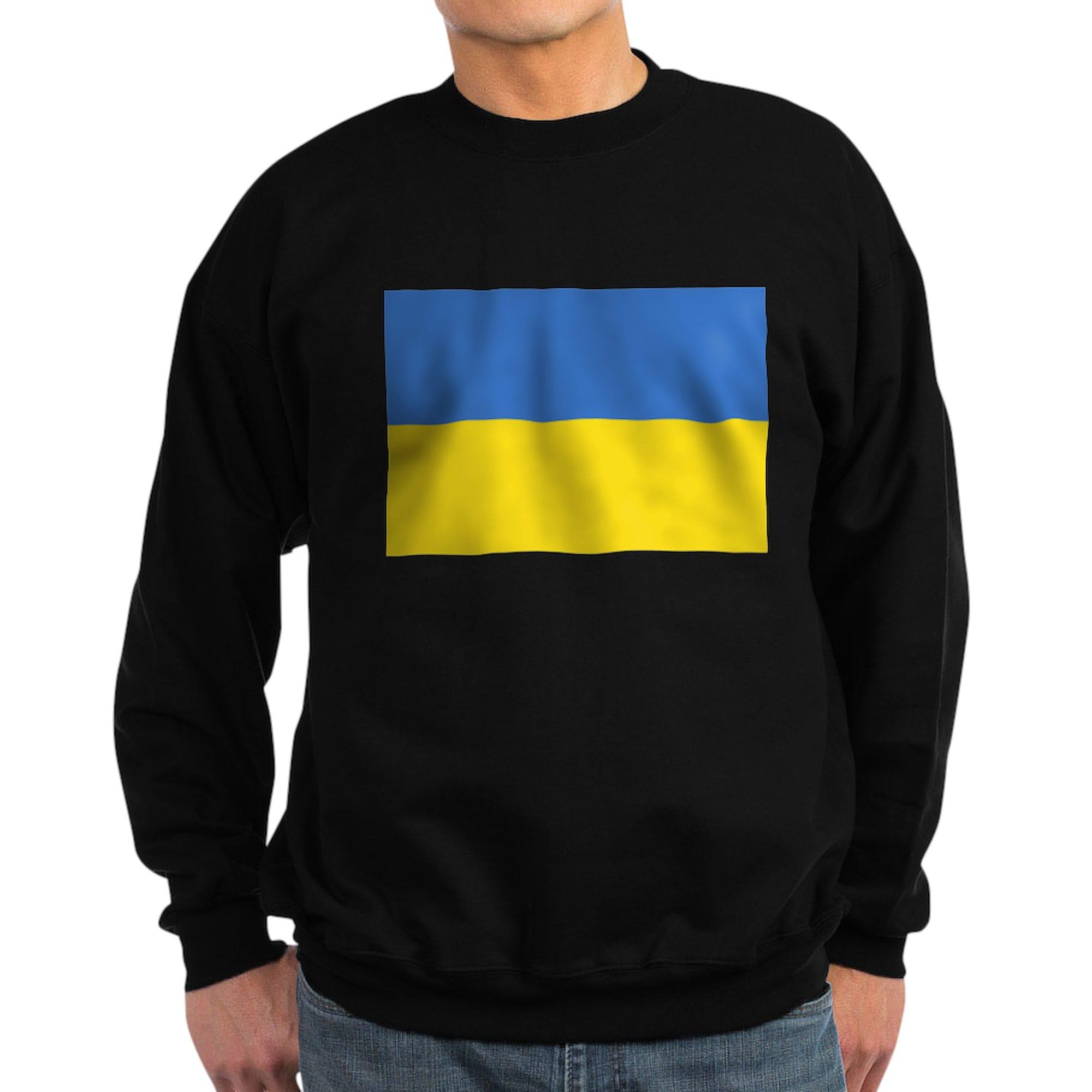 Ukraine Flag Sweatshirt - Classic Crew Neck Pullover | Patriotic Unisex Hoodie for Men & Women | Perfect for Support Events, Sports Games & Casual Wear