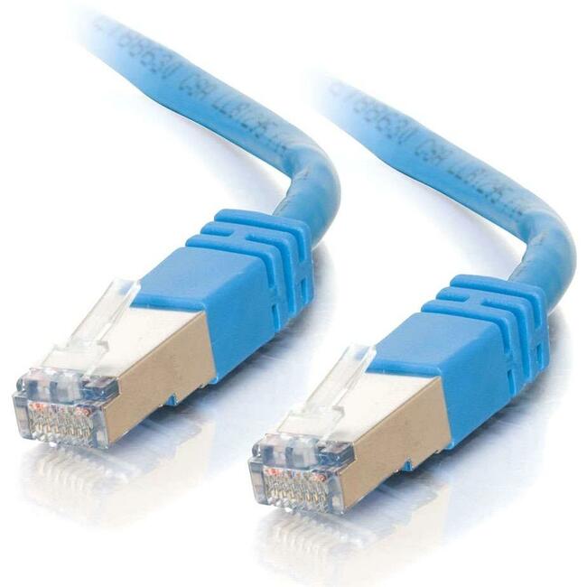 14Ft Cat5E Snagless Shielded (STP) Ethernet Network Patch Cable - Blue - High-Speed Internet & Gaming Cable for Home, Office & Data Centers