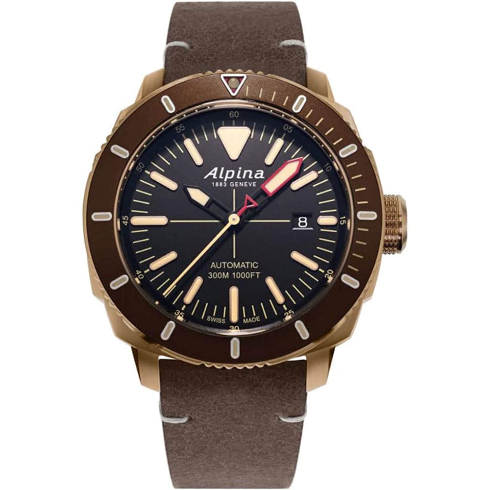 ALPINA SEASTRONG DIVER 300 AL 525LBBR4V4 Men's Luxury Dive Watch - 300M Water Resistant, Stainless Steel, Automatic Movement - Perfect for Scuba Diving, Swimming & Professional Use