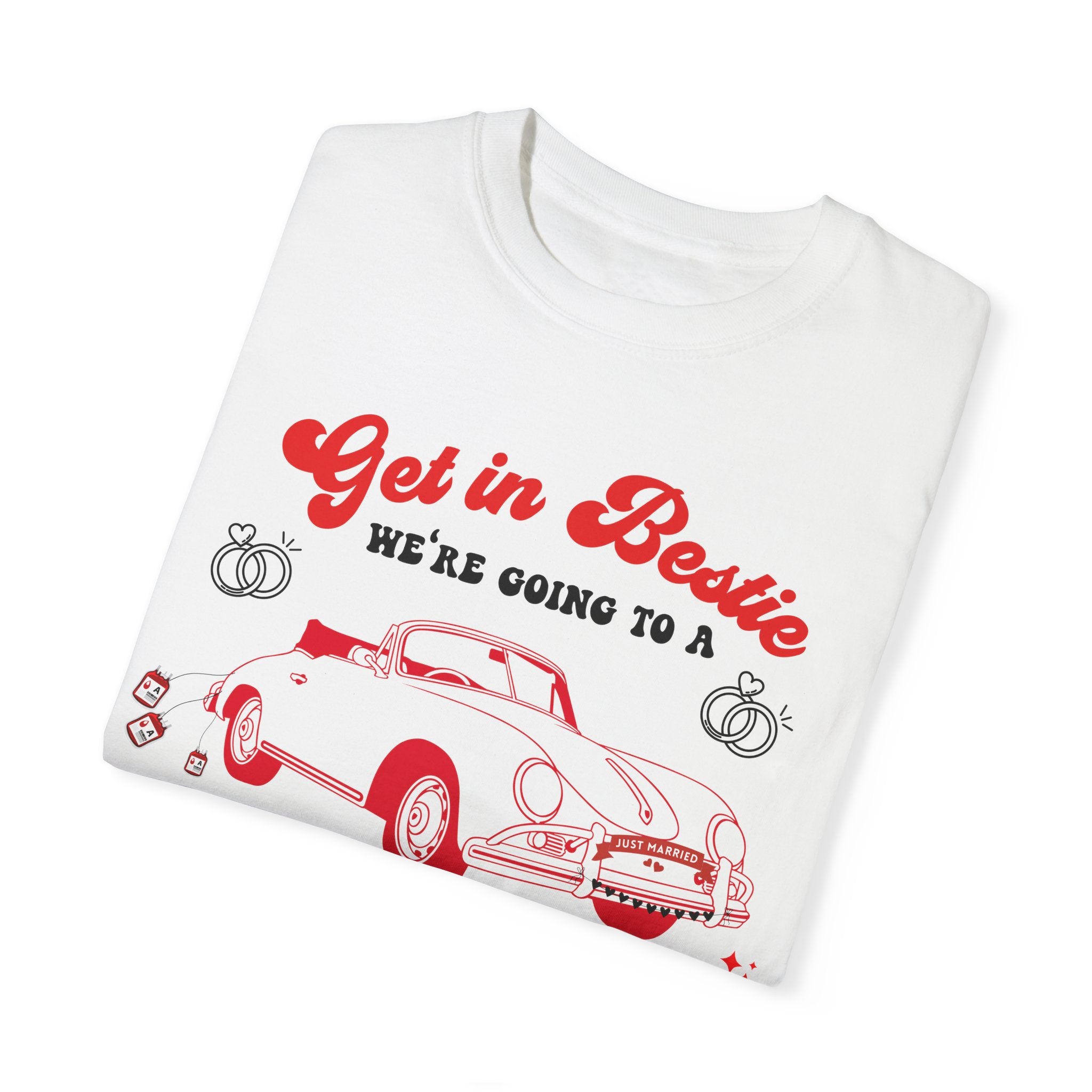 Bestie June Wedding T-Shirt - Cute Matching Bride Squad Outfit for Bachelorette Party & Bridal Shower
