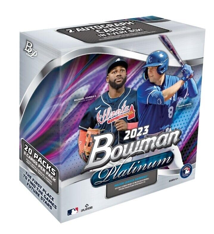 2023 Bowman Platinum Baseball Monster Box - 2 Autographs Guaranteed Per Box | Collectible Trading Cards for MLB Fans & Sports Memorabilia Enthusiasts