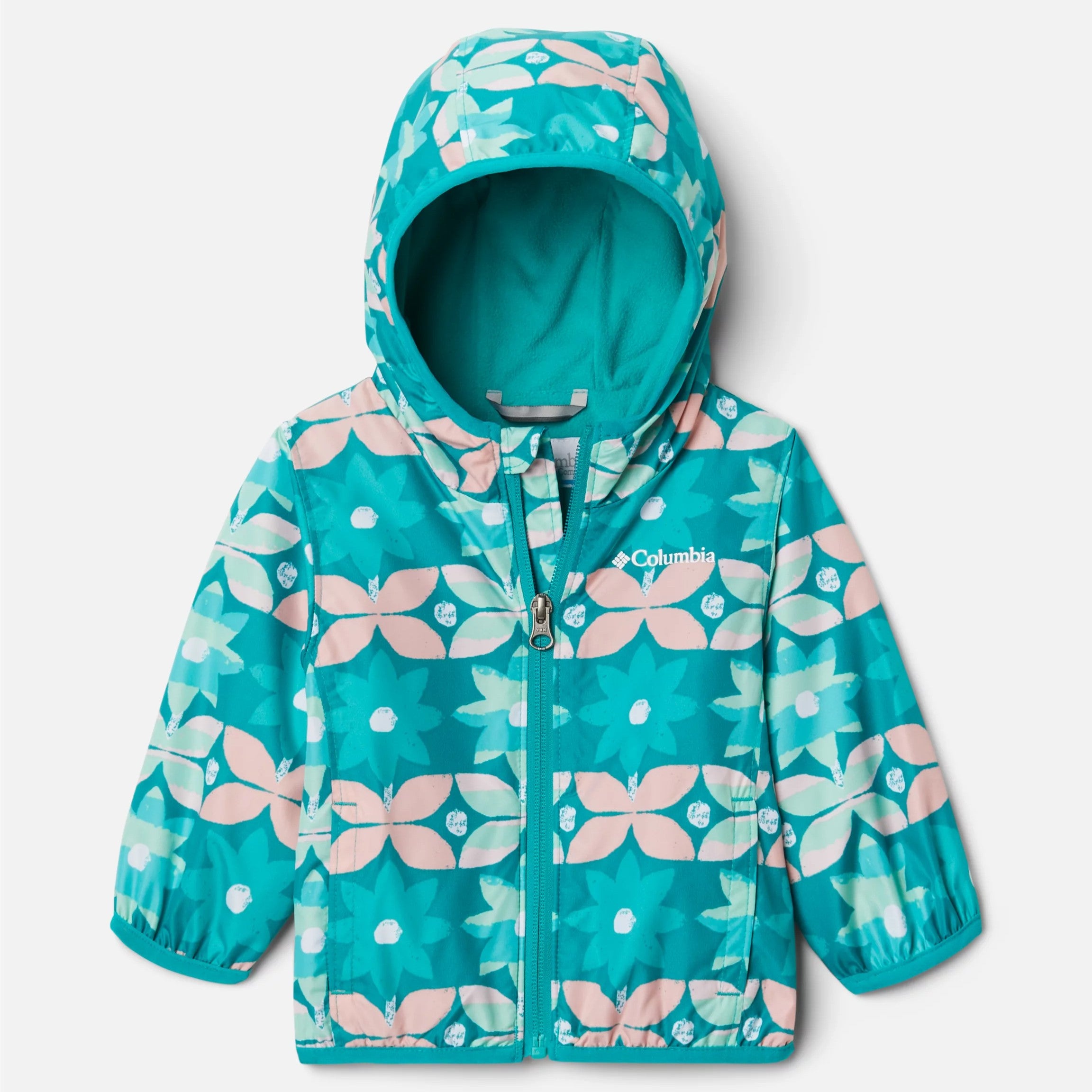 Columbia Tropic Water Nostalgic Floral Mini Pixel Grabber II Infant Wind Jacket - Lightweight Baby Windbreaker for Outdoor Adventures & Spring Strolls