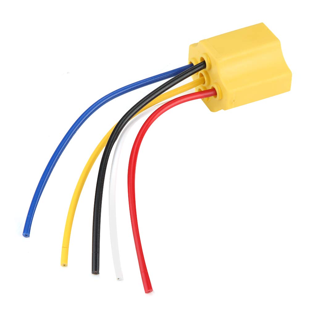 Tyenaza 5 Pin Car Relay 30-100A - Ceramic Automotive Wiring Harness Relay Socket - Heavy Duty Changeover Relay for Car, Truck, Motorcycle & Boat - Perfect for Electrical System Upgrades & Vehicle Repairs