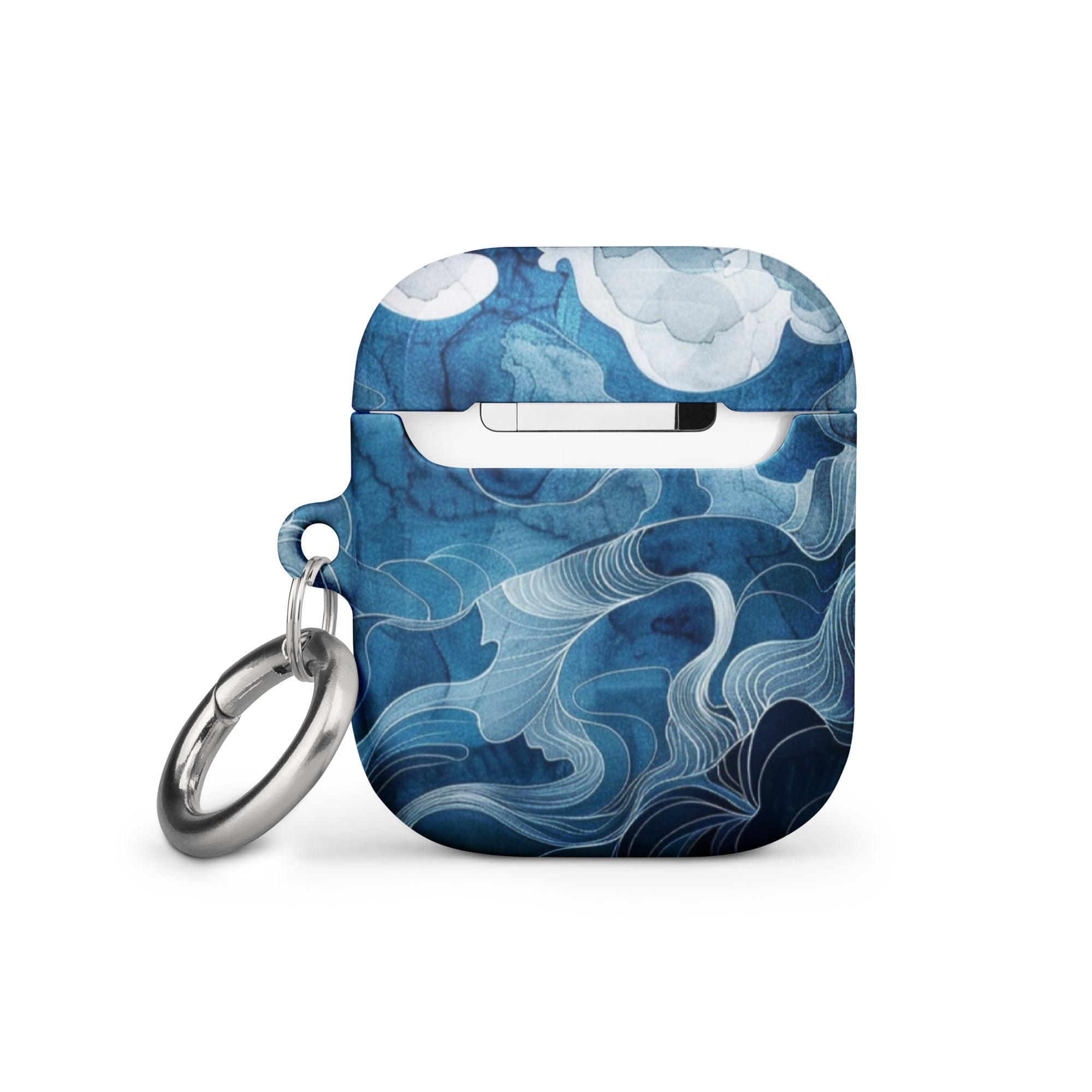 Blue Watercolor AirPods Case - Stylish Protective Cover for AirPods 1/2/3/Pro - Perfect for Everyday Use, Travel & Gifts