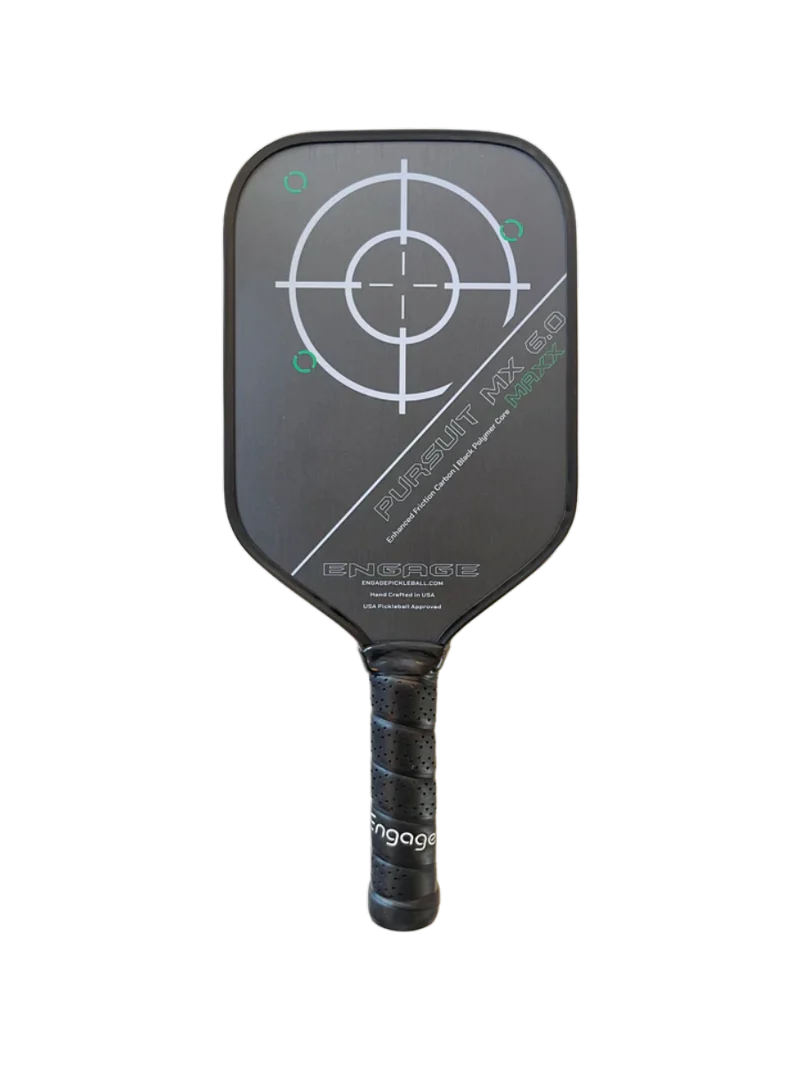 Engage Pursuit Maxx MX 6.0 Carbon Fiber Pickleball Paddle - Lightweight & High-Performance for Competitive Play & Outdoor Games