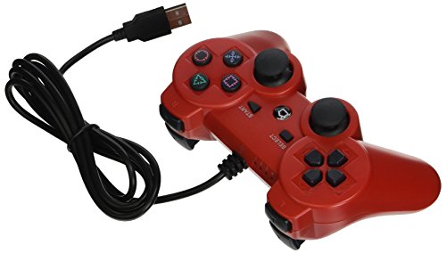 TTX Tech Wired Controller for PS3 - Red | Compatible with PlayStation 3 | Perfect for Gaming, Streaming & Multiplayer Sessions