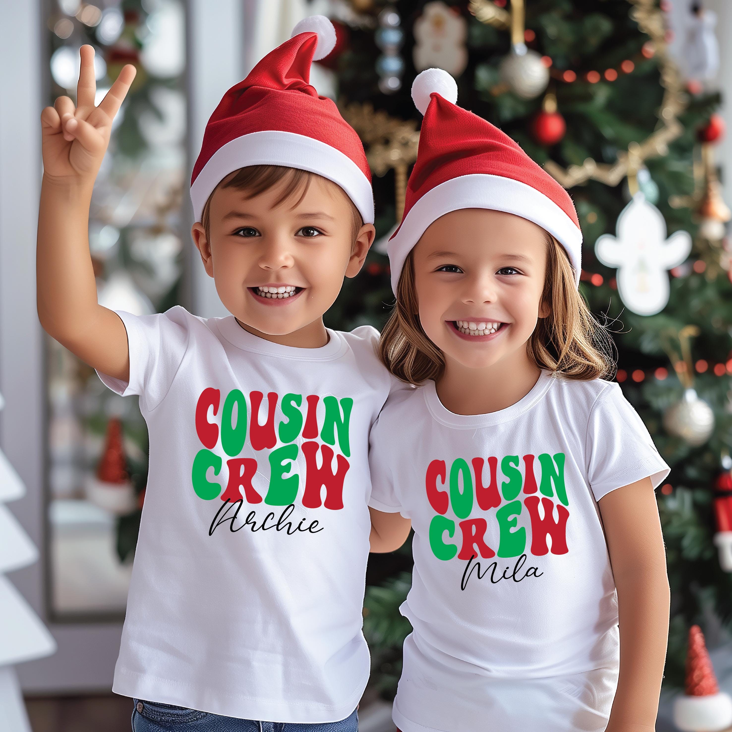 Custom Cousin Crew T-Shirts for Family - Multiple Colors Available | Perfect for Family Reunions, Group Photos & Matching Outfits