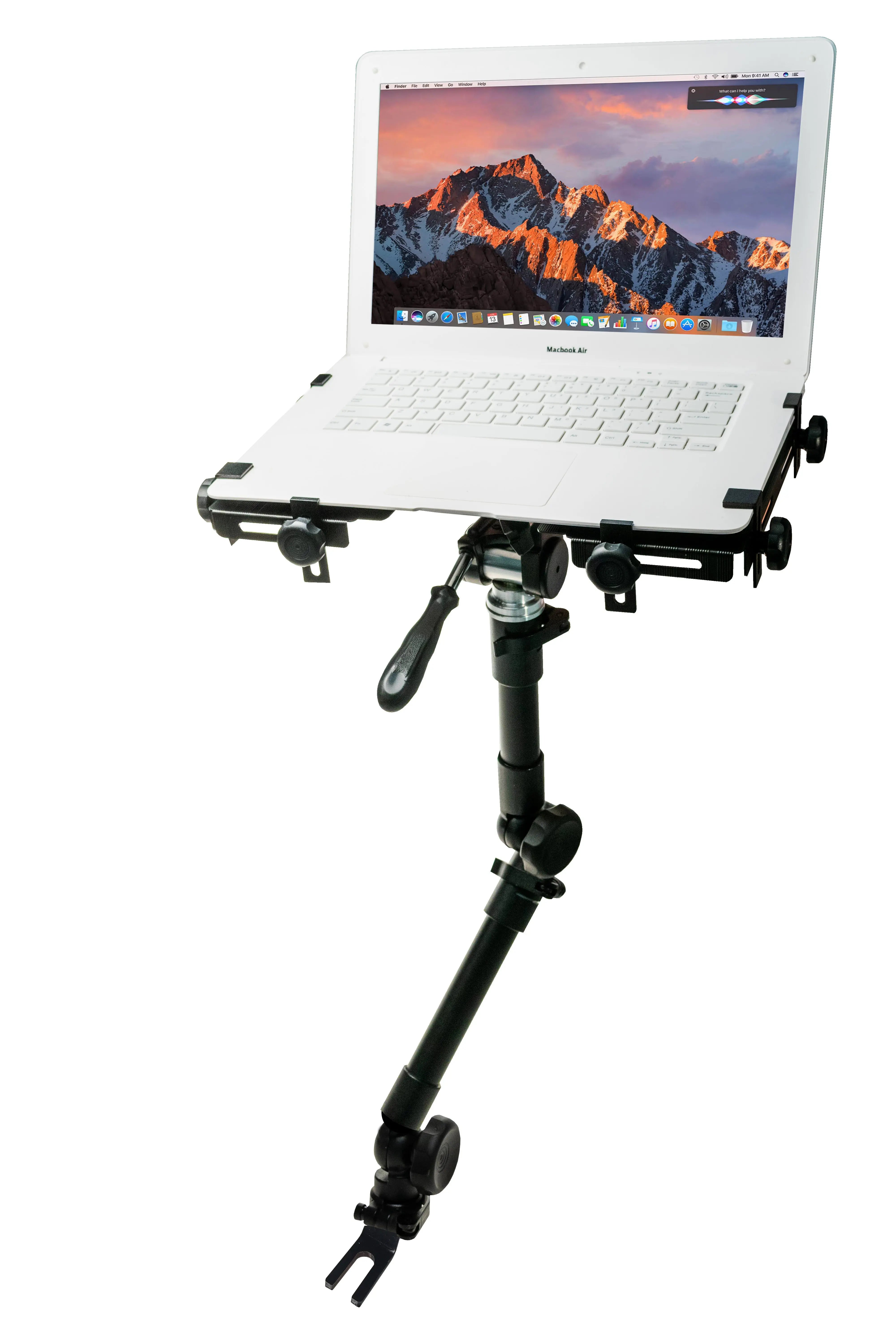 Adjustable Multi Flex Vehicle Laptop Mount - Secure Car Dashboard & Seat Mount for Work on the Go - Perfect for Remote Workers, Truck Drivers & Business Travelers